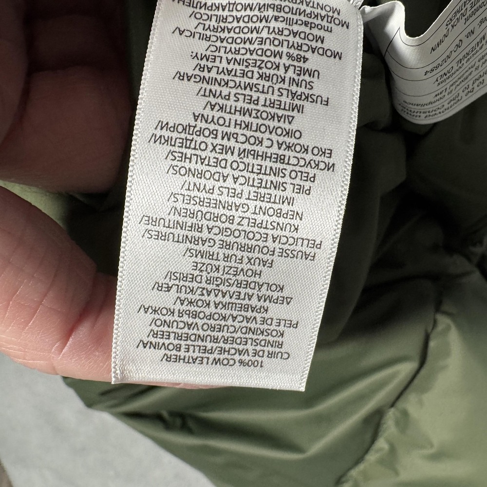 Polo Ralph Lauren Jacket Mens XL Green Camo Down Puffer Fur Trim Coat Bomber - Picture 8 of 16